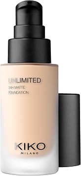 KIKO Milano Unlimited 24H Matte Foundation 1.5 NG, Long-Lasting Matt Liquid Foundation With Up To 24-Hour Hold