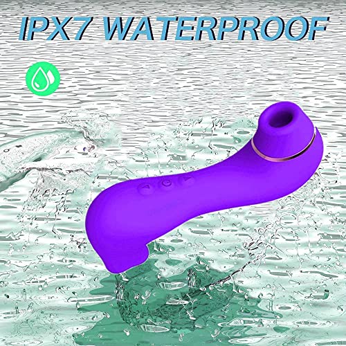 Ŝạtisfacęr sùcciønadør prø 5 Müjèr Original 100% impermeable Masajeador de silicona portátil dos en uno mejorado, diez modos, diseño de motor dual, masaje y relajación en el hogar