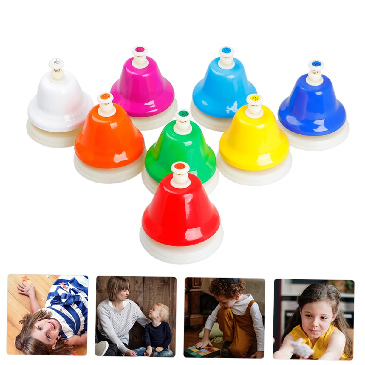 Campana de Ocho Tonos para Niños, Instrumento Musical de Acero Inoxidable