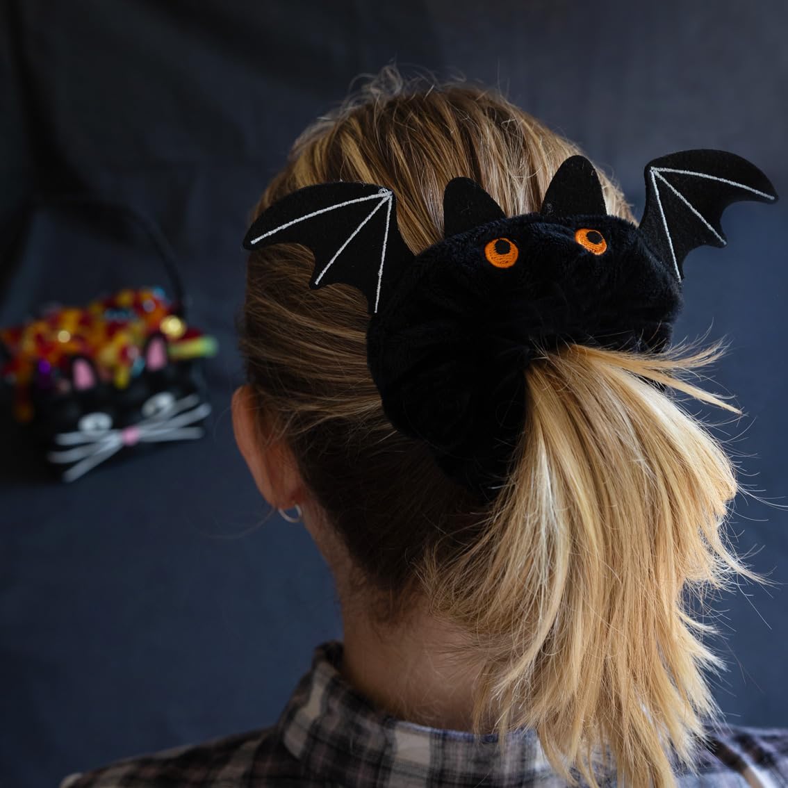 Talking Tables Bat Scrunchie, 1 piece, Black - Image 2