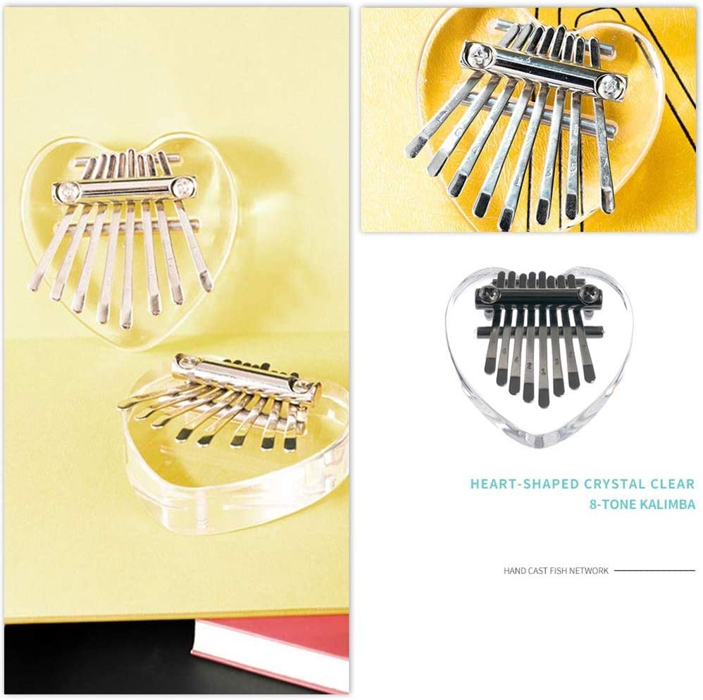 Générique Mini Doigt Kalimba Pouce Piano Portable Pouce Piano Cristal Clair Kalimba Instrument 8 Touches Mini Pouce… - Les Beatles, Paul McCartney, John Lennon, RIngo Starr, George Harrison Générique Mini Doigt Kalimba Pouce Piano Portable Pouce Piano Cristal Clair Kalimba Instrument 8 Touches Mini Pouce… – Image 4