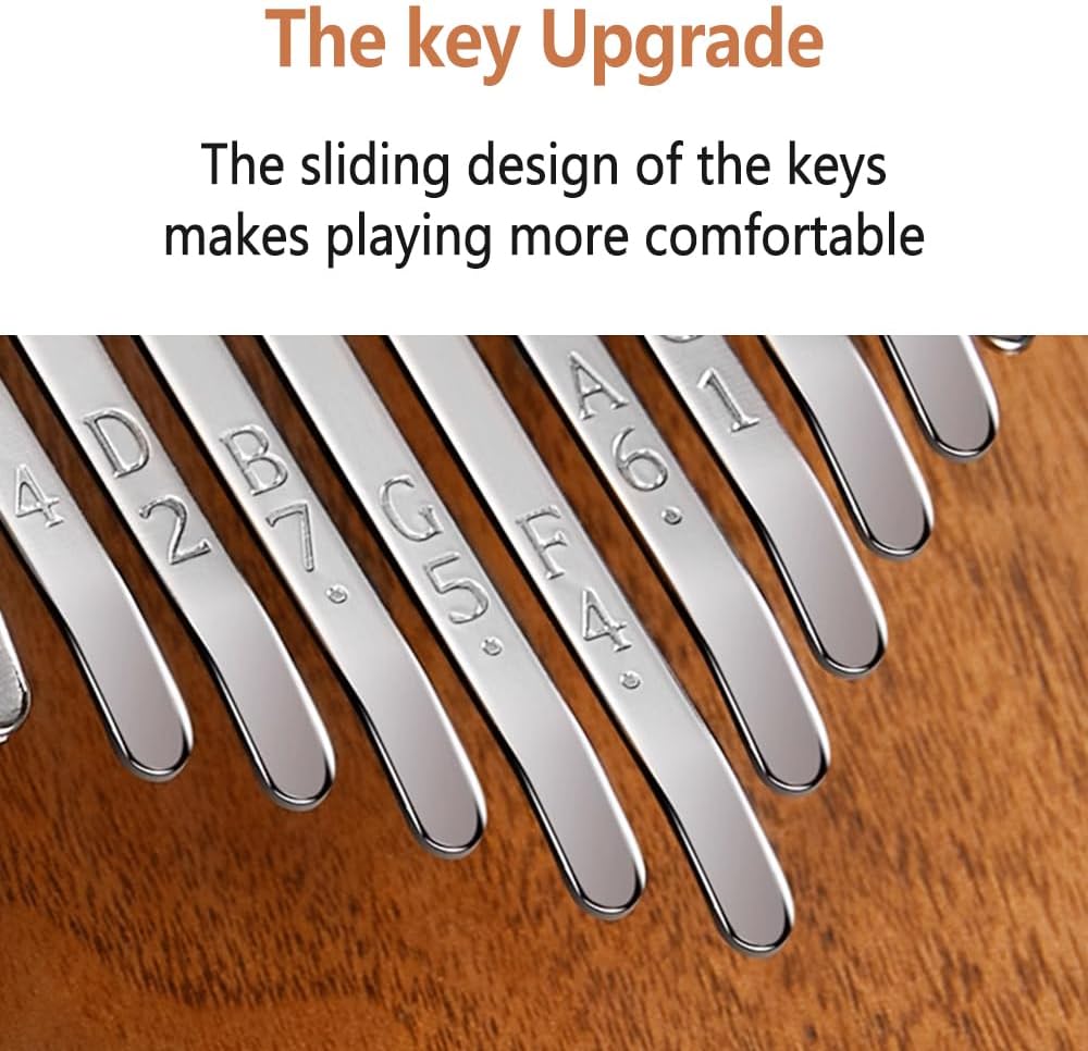 Vetimobato 21 Key Kalimba Thumb Piano - Portable Mbira Finger Piano for Adults Beginners, Handcrafted Wooden Mini Musical Instrument with Tune Hammer & Carry Bag - Ideal Gift for Music Lovers