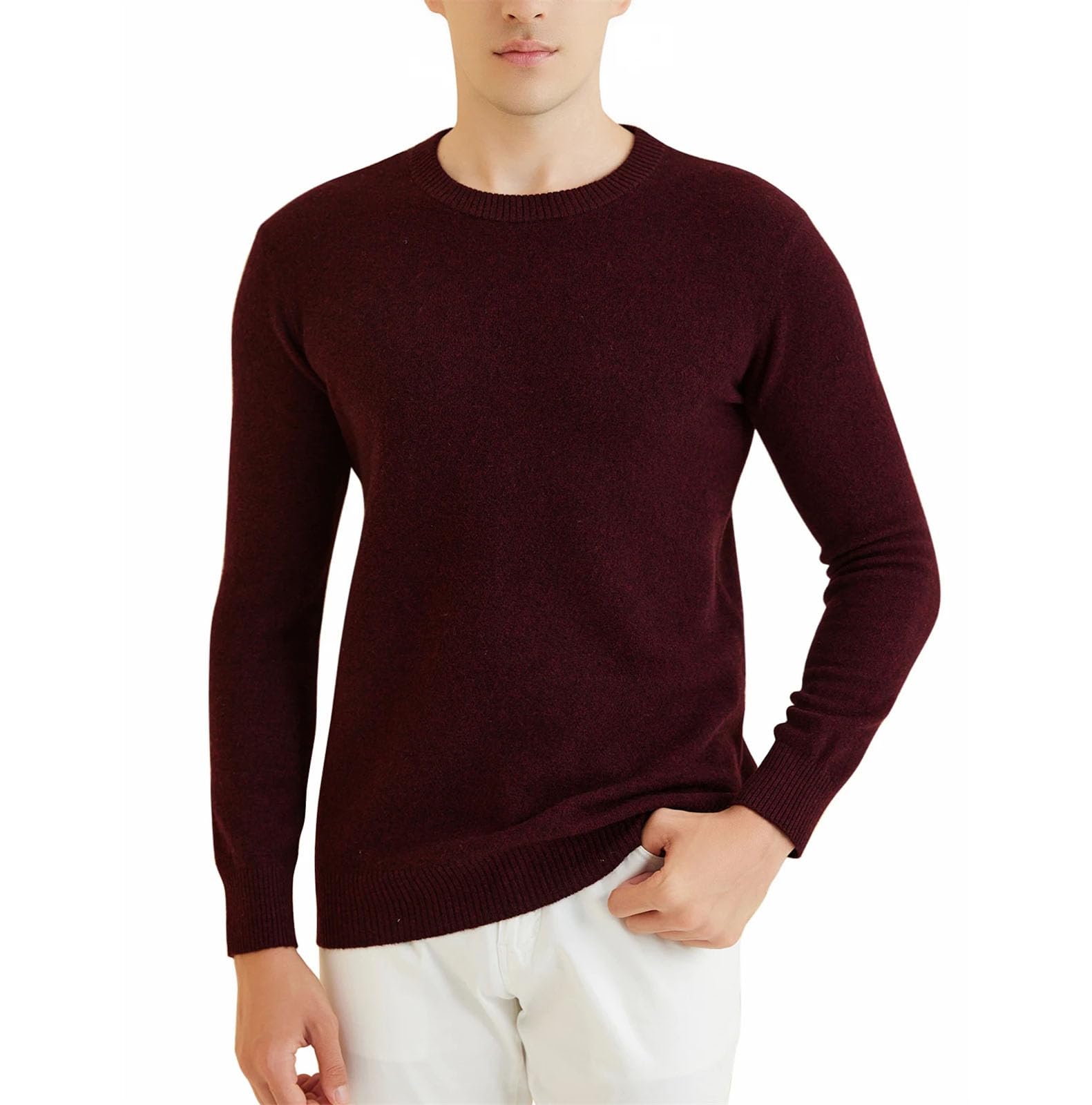 Maglione per gli uomini Maglioni in Maglia di Lana Inverno Caldo Manica Lunga Pullover Maschio Jumper Abbigliamento