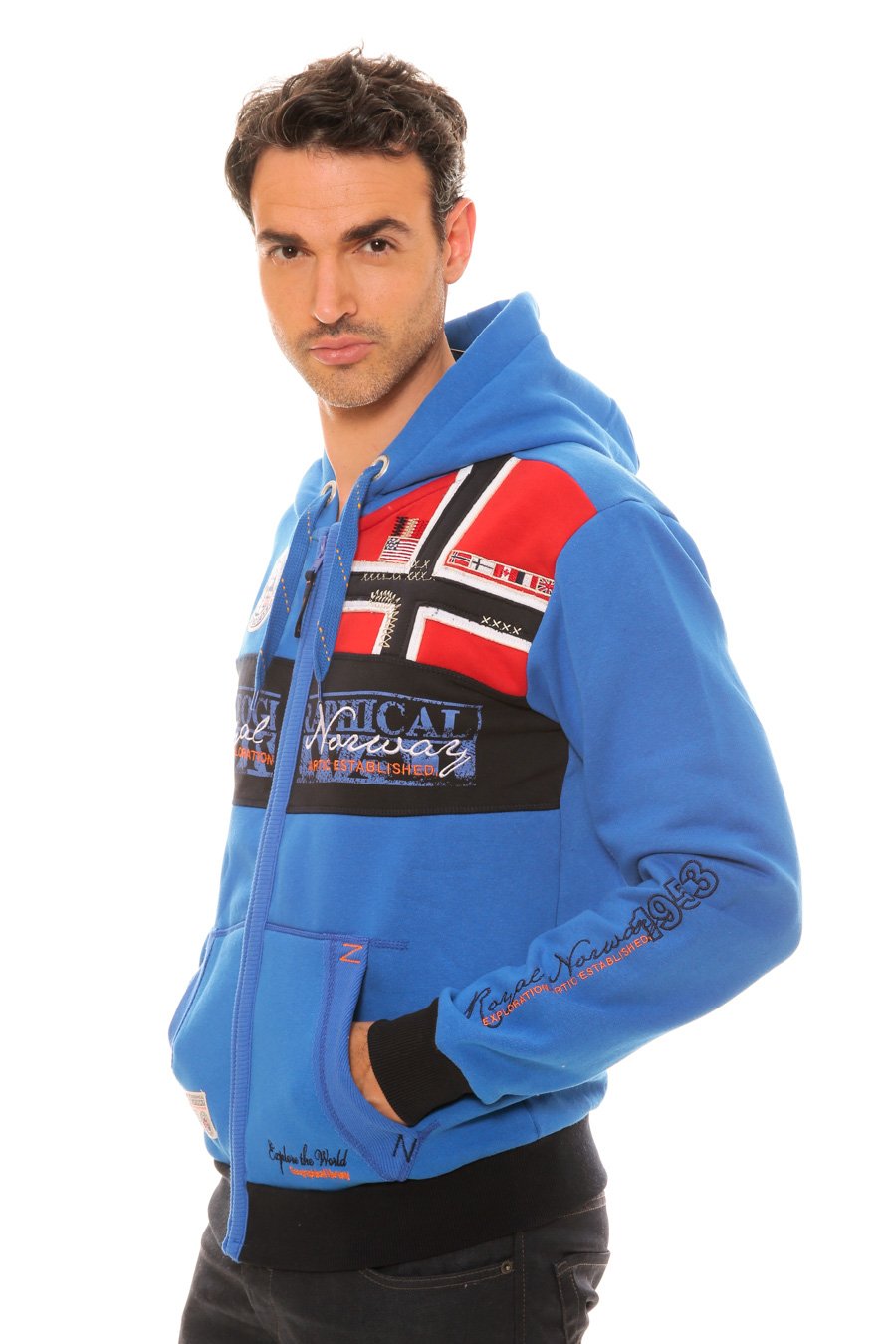 Geographical Norway – Sudadera para Hombre Flyer Azul
