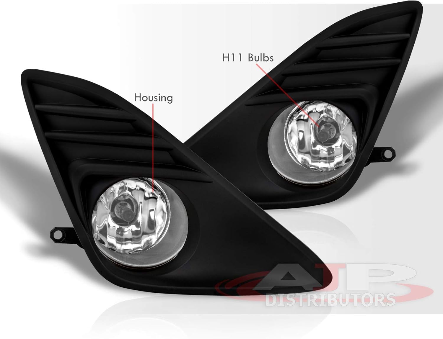 AJP Distributors Upgrade JDM ViP Fog Light Lamp Lens Assembly Complete Kit Driving Front Bumper Conversion Harness Switch Lh Rh Pair Set Compatible/Replacement for Camry XV50 2012 2013 2014 12 13 14