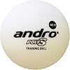 andro 162230 Table Tennis Practice Training Balls, Poly S, 1.6 inches 40 mm 6 Dozen