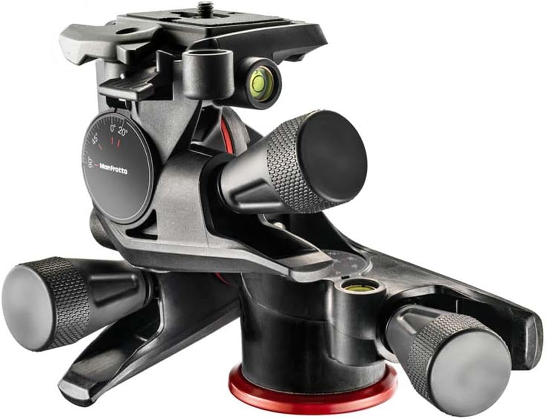 Manfrotto MHXPRO-3WG Geared 3-Way Pan/Tilt Head, Black