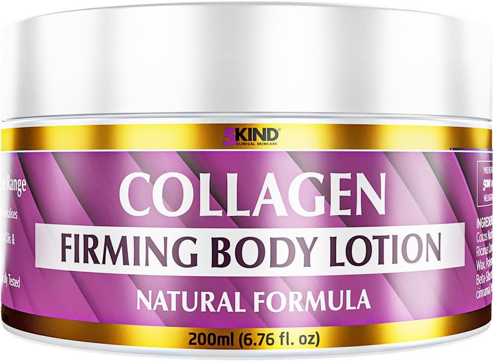 5kind Collagen Firming Body Lotion 200ml – Professional Collagen Body Lotion for Firmer & Conditioned Skin – Luxury Collogen Firming Cream – Natural Collagen Cream