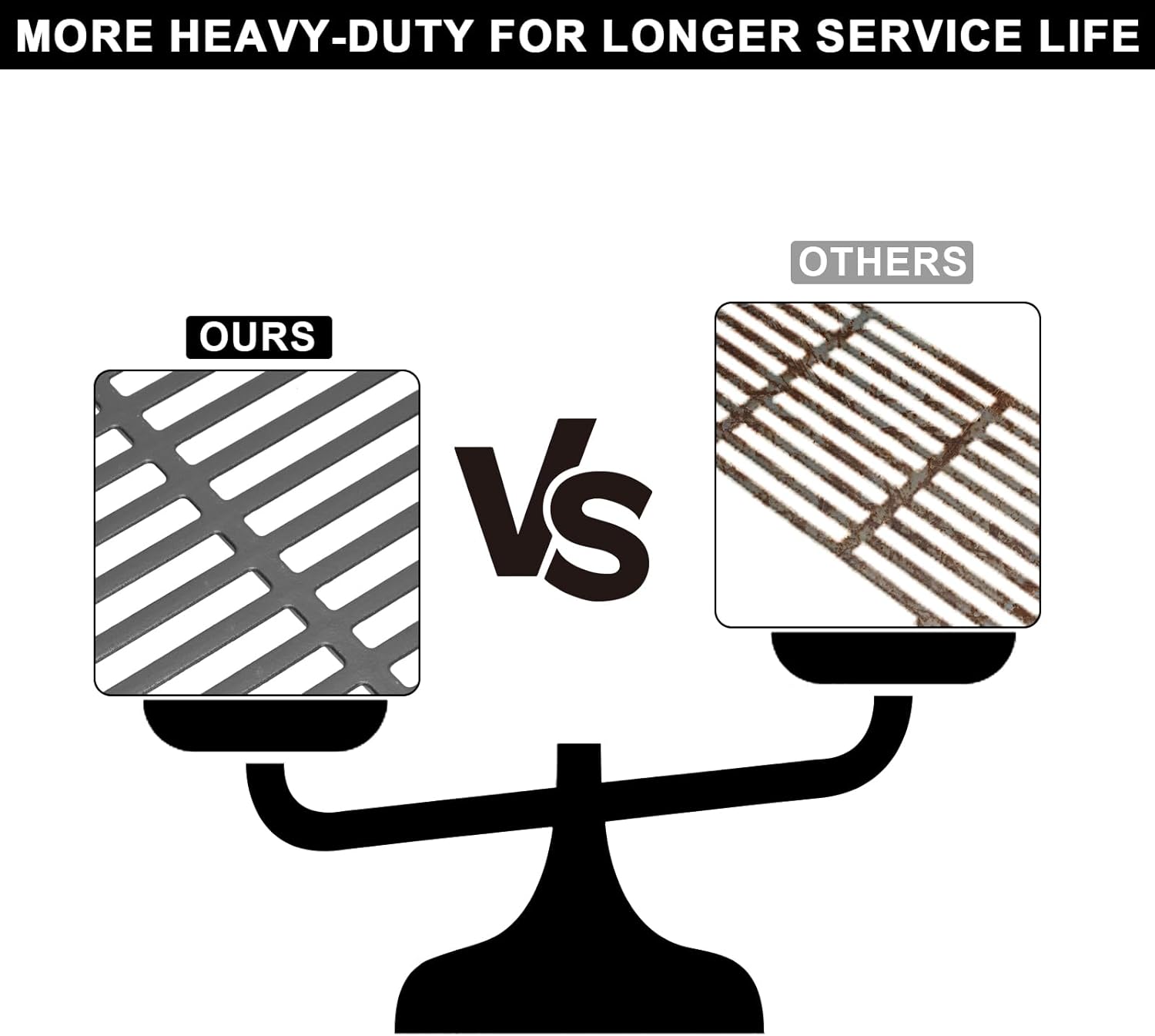 66801 66094 Cooking Grill Grates for Weber GS4 Genesis II 200 & II LX 240 SER Grill Replacement Parts Genesis II E-210, II LX E-240, II LX S-240, 60004001 60010001 60014001 65004001 65010001,Cast Iron