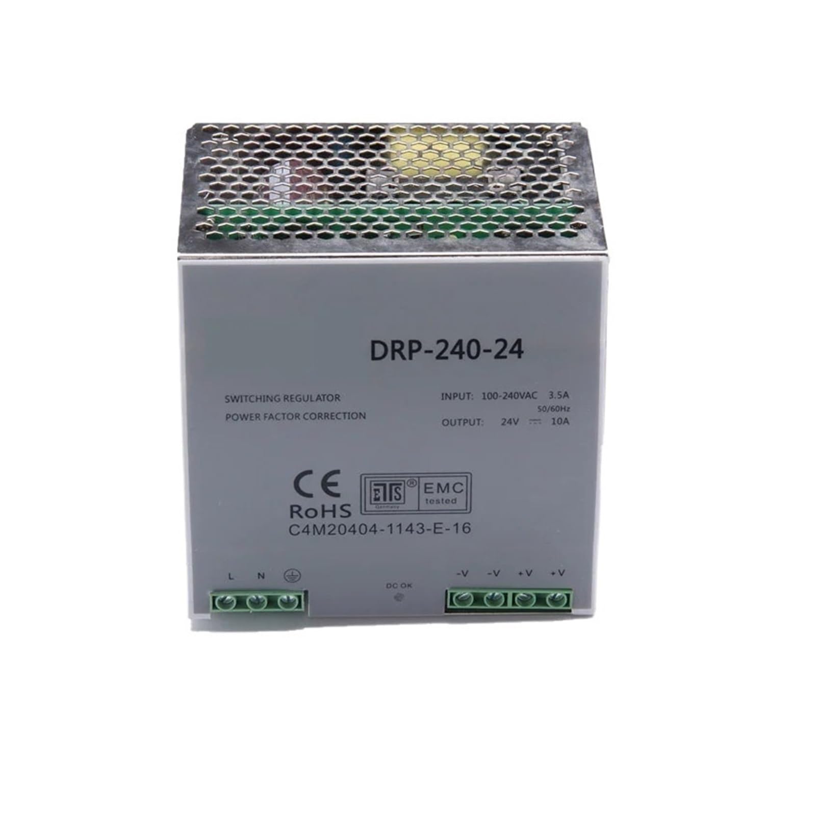 Alimentation industrielle à découpage DR-240W 24V CA 110V 220V pour rail DIN