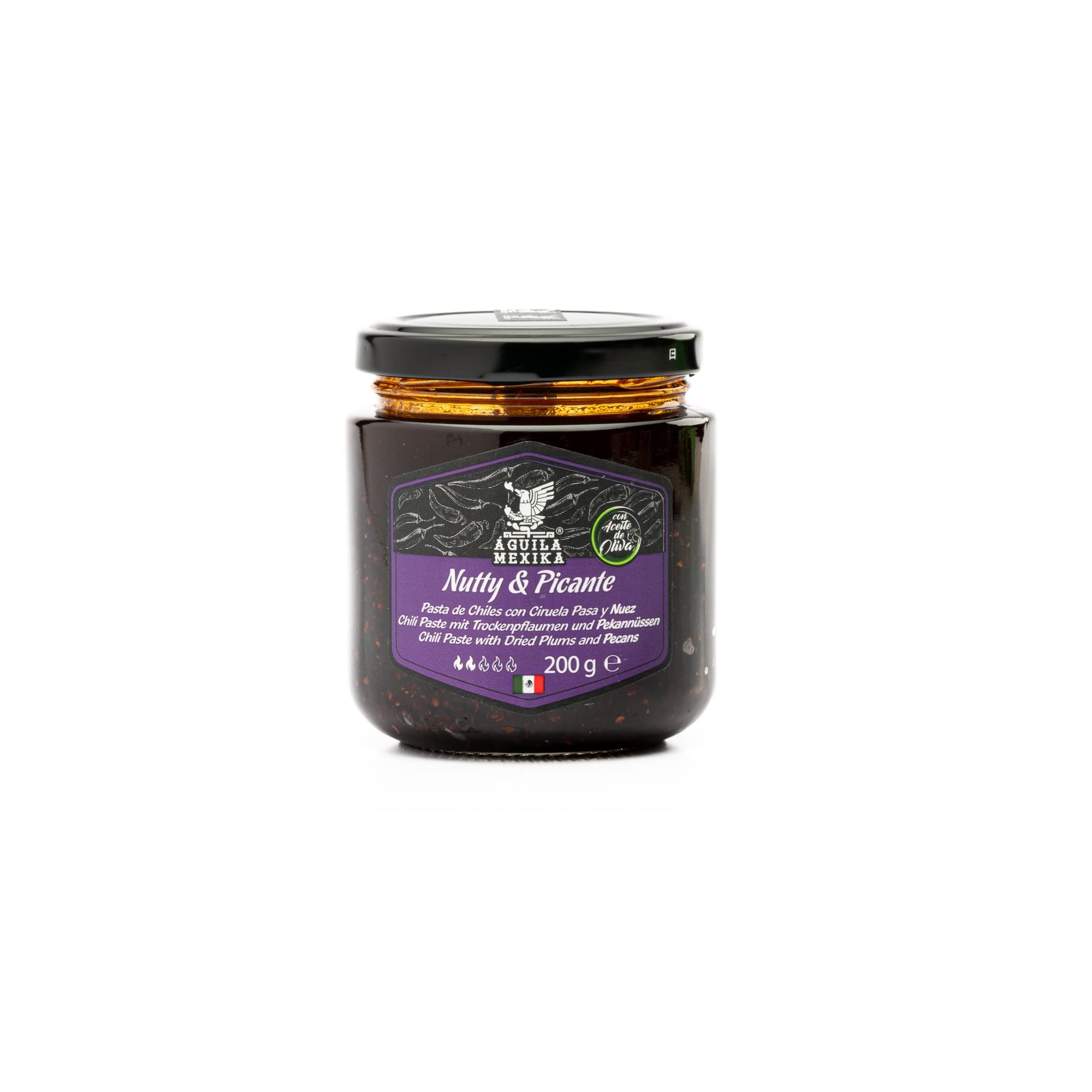 ÁGUILA MEXIKA | Nutty & Picante 4er-Pack Feinkost Mexikanische Salsa Macha.