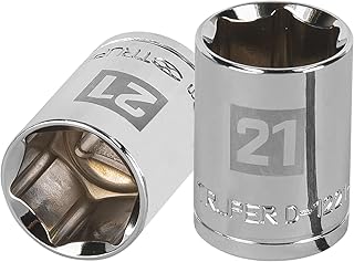 Truper 13271 / D-5421-M - 21 mm 6-Point Socket, 1/2