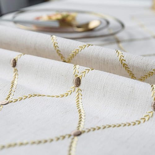 Miniatura 6 de Bringsine - Mantel de lino lavable, diseño vintage, varios tamaños