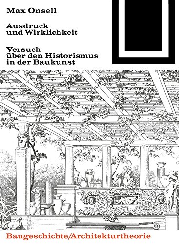 Historismus in der Baukunst livre allemand essai histoire architecture