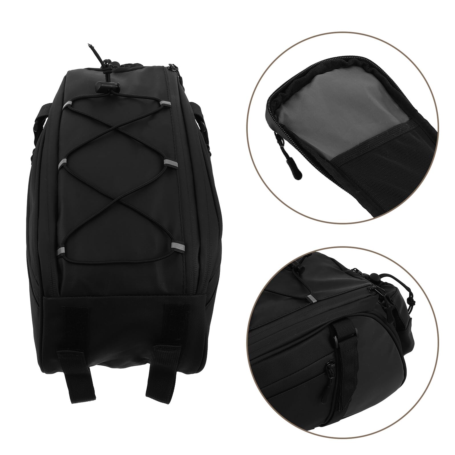 Borsa Bici per Portapacchi Posteriore Grande capacità Imbottita e Traspirante Adatta Mountain e Strada Borsa da Sella Stabile per Viaggi e Commuting
