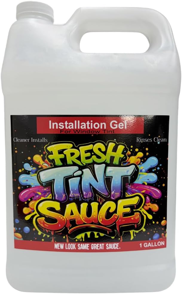 Fresh Tint Sauce - Window Film Installation Gel - Helps get Better installs - One Gallon