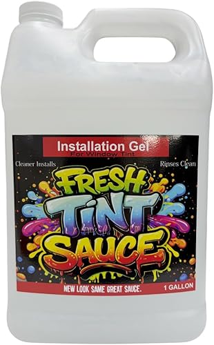 Salsa de Tinte Fresco - Gel para Instalación de Película de Ventana - Ayuda a obtener Mejores instalaciones - Un Galón