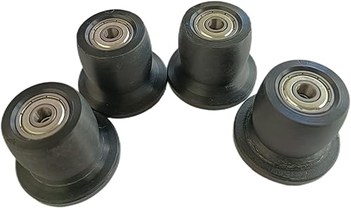 Miniatura 2 de Paquete de 4 piezas de repuesto nuevo rodillo de rueda XLS XL para gimnasio total negro