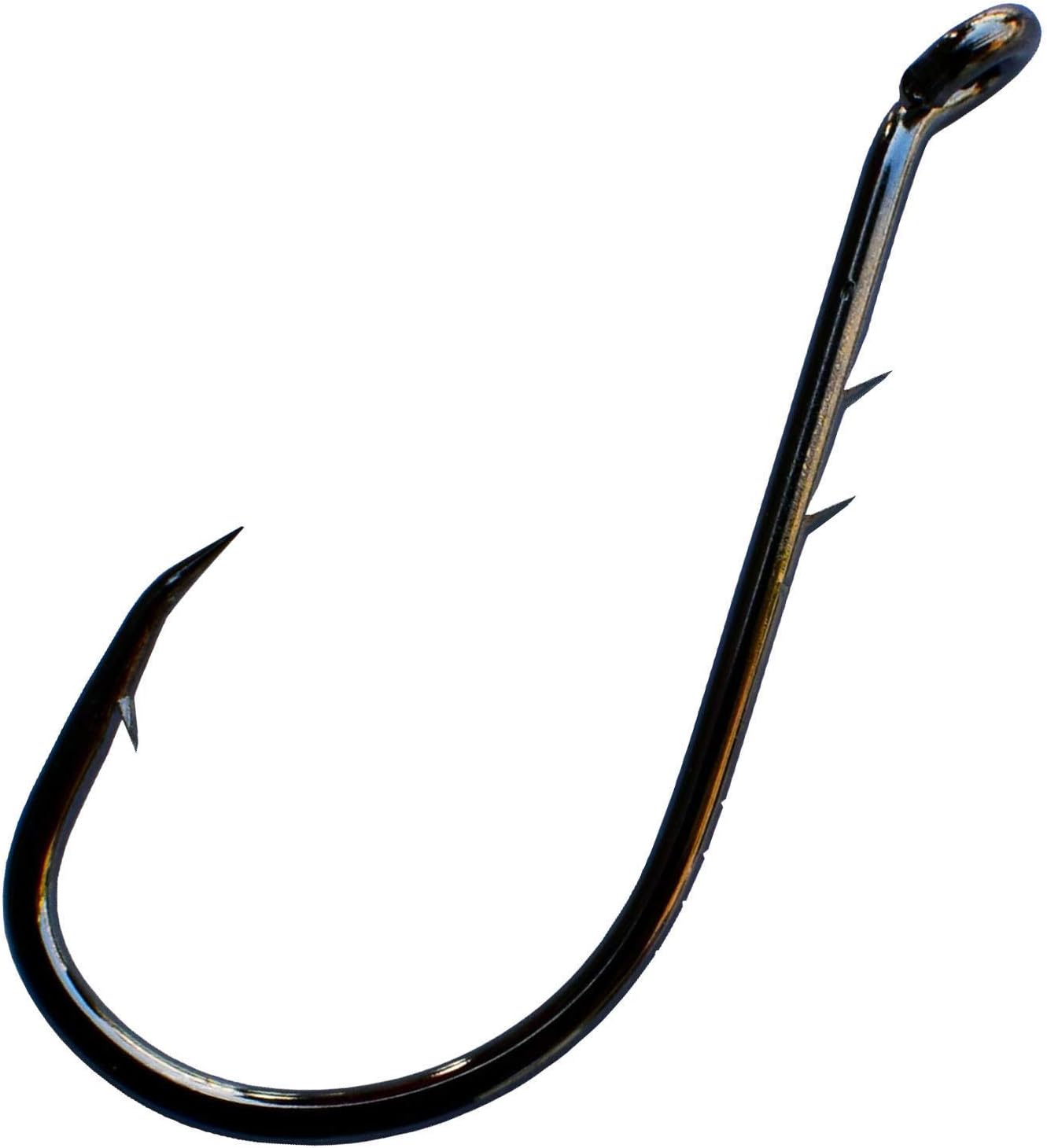 Octopus Fishing Hooks, 50pcs Barbed Bait Holder Fishing Jig Hook Offset Circle Hooks Baitholder Hook for Freshwater Saltwater Carbon Steel Hook 2 Barb Holders Size: 1/0 6/0