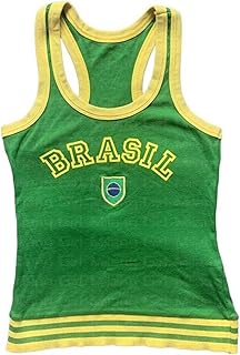 Vintage Graphic Tank top for Women Sleeveless Y2k Tops Brazil Cropped Jersey Slim Fit 2000s Clothing Summer Going Out