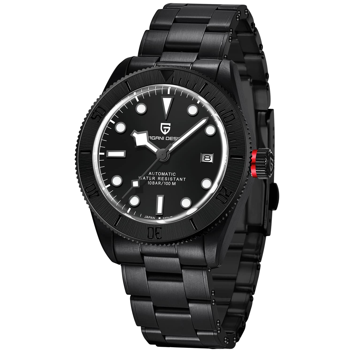 Pagani Design Men Watches Black Bay Homage 42mm Japanese Automatic Movement, Sapphire Crystal, 316L Stainless Steel, 100M Waterproof