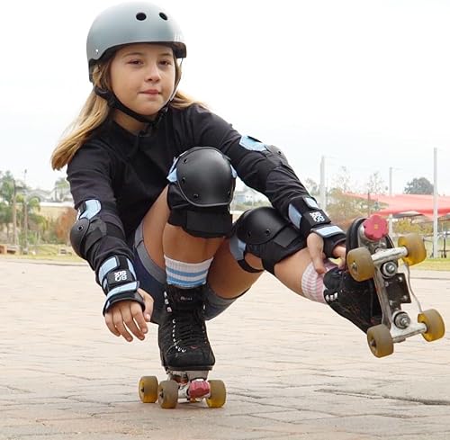 Vista 6 de Casco Multideporte Triple Certificado 80Six - Ideal para Bicicleta, Monopatín, Patineta, Patines en Línea y Patinaje en Línea NEGRO MATE