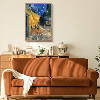 Amazon.co.jp: 阪画屋 ゴッホ 「夜のカフェテラス」 アート