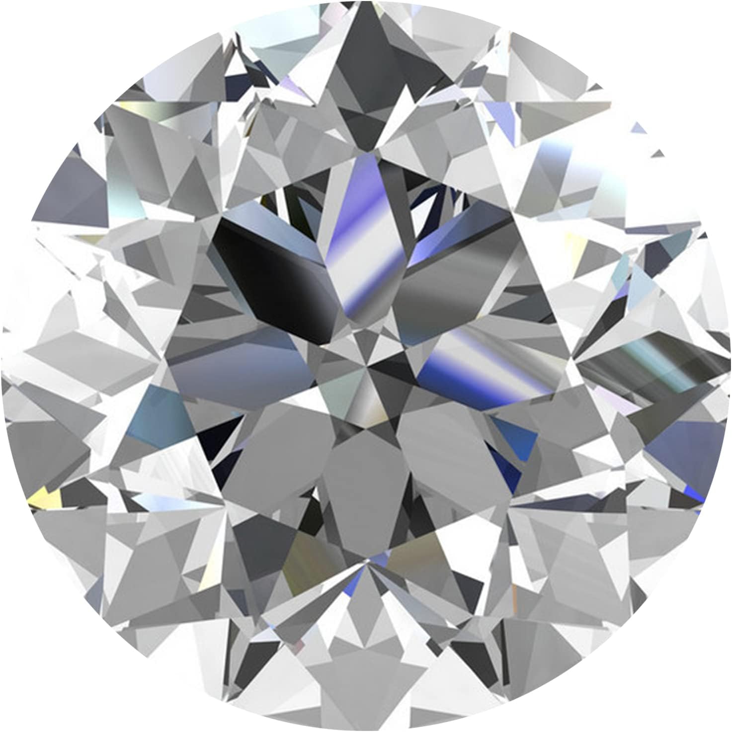 Moissanite Loose Stone Round Brilliant Cut Simulated Diamond Loose Gemstones VVS1 Clarity for Pendant Ring Stud Earring Jewelry Making 0.5ct-5ct With Certificate Of Authenticity