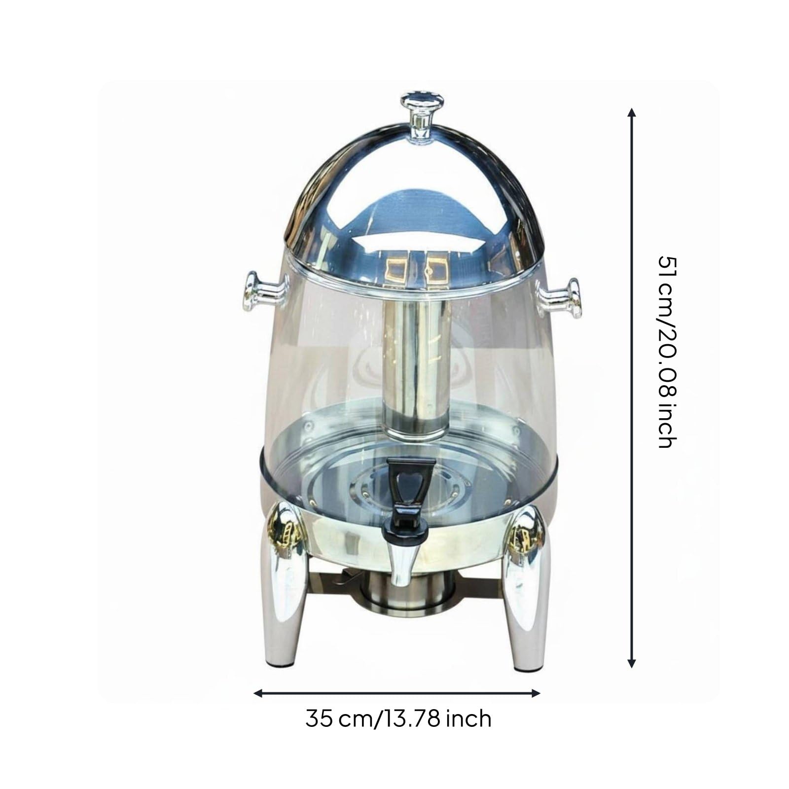 Edelstahl Edelstahl Saftdispenser Getränkespender Servierspender Getränkebehälter mit Tropfarmem Hahn Und Pflegeleichter Konstruktion für, Array, color to 2