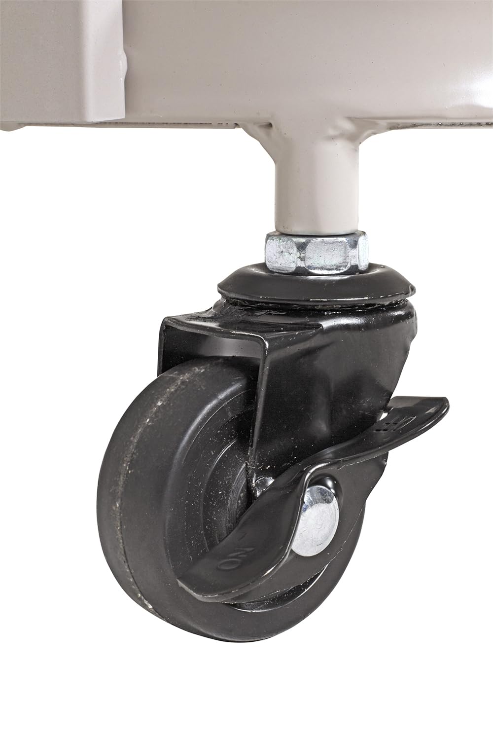 HAKU Carro de Servicio Gris Cachemira, Metal, Vidrio de Seguridad de 5 mm - Dim.: An 35 x Al 79 x P 45 cm, Estilo: Moderno