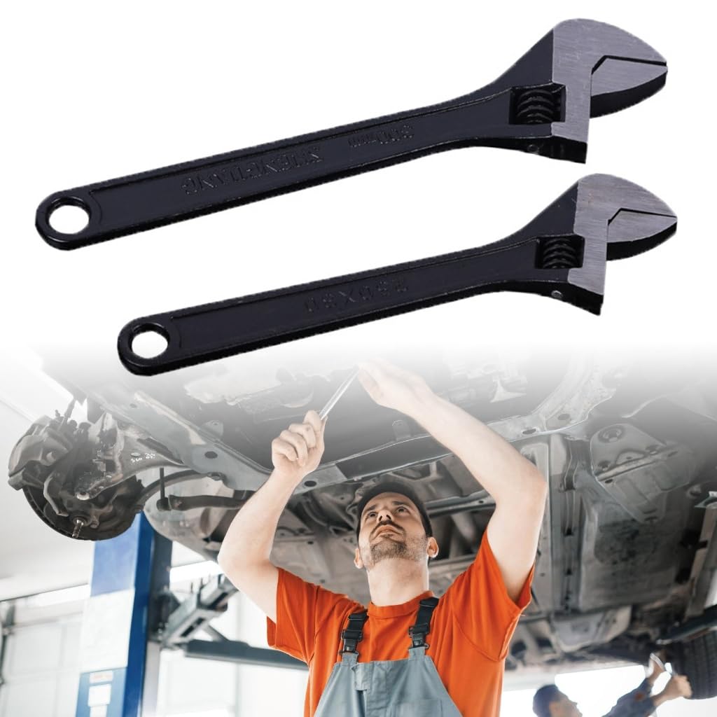 Llave inglesa ajustable de apertura grande, llave inglesa deslizante de ángulo ajustable de 8/10/12 pulgadas herramienta doméstica