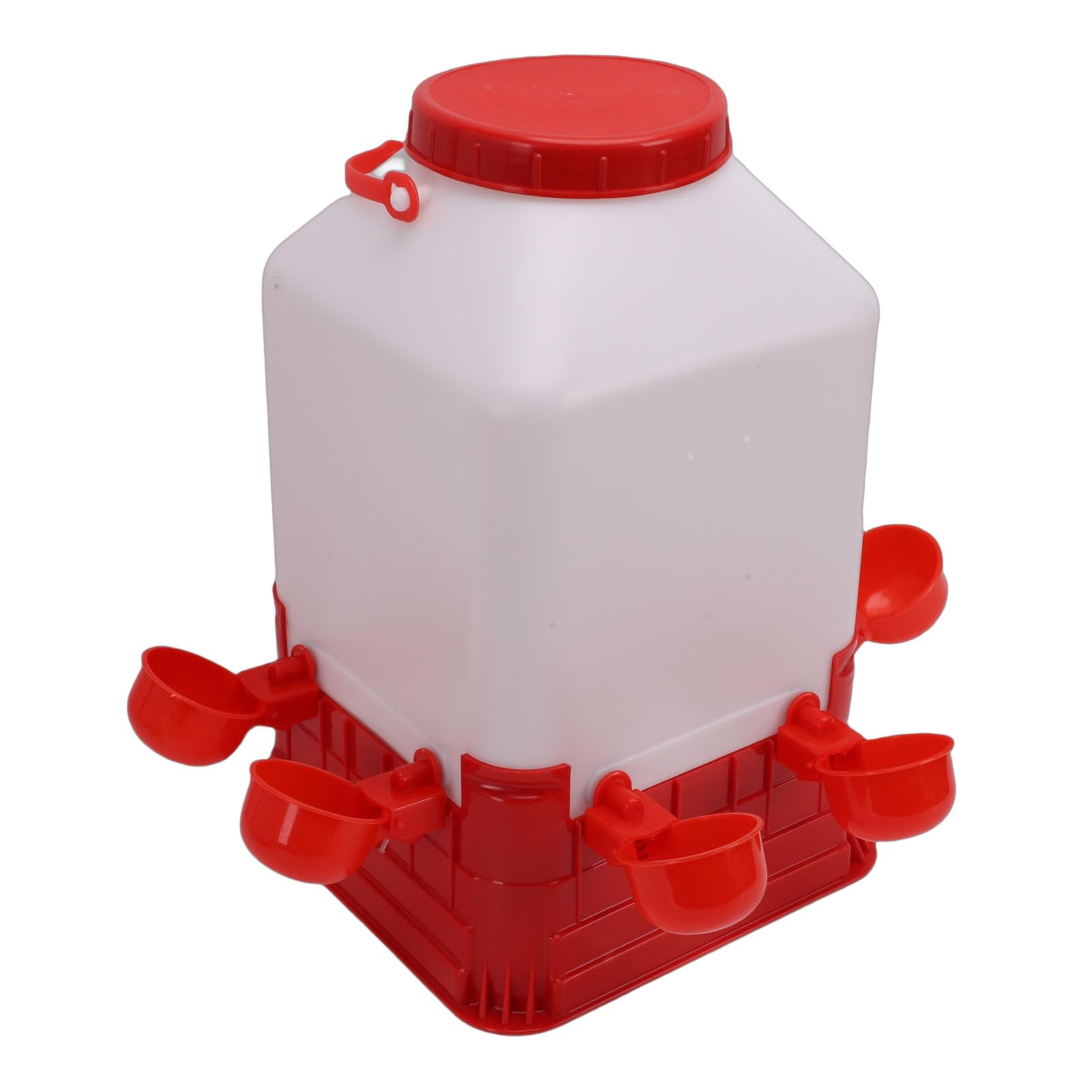 Geflügeltränke für Geflügel, 10 Liter, Futternapf und Tränke für Hühner, aus Kunststoff, großes Fassungsvermögen, leicht zu reinigendes Design