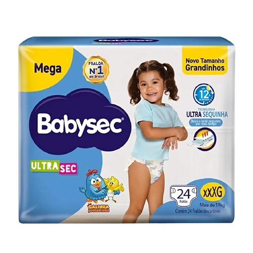 Fralda Babysec Ultrasec Mega XXXG 24 Unidades
