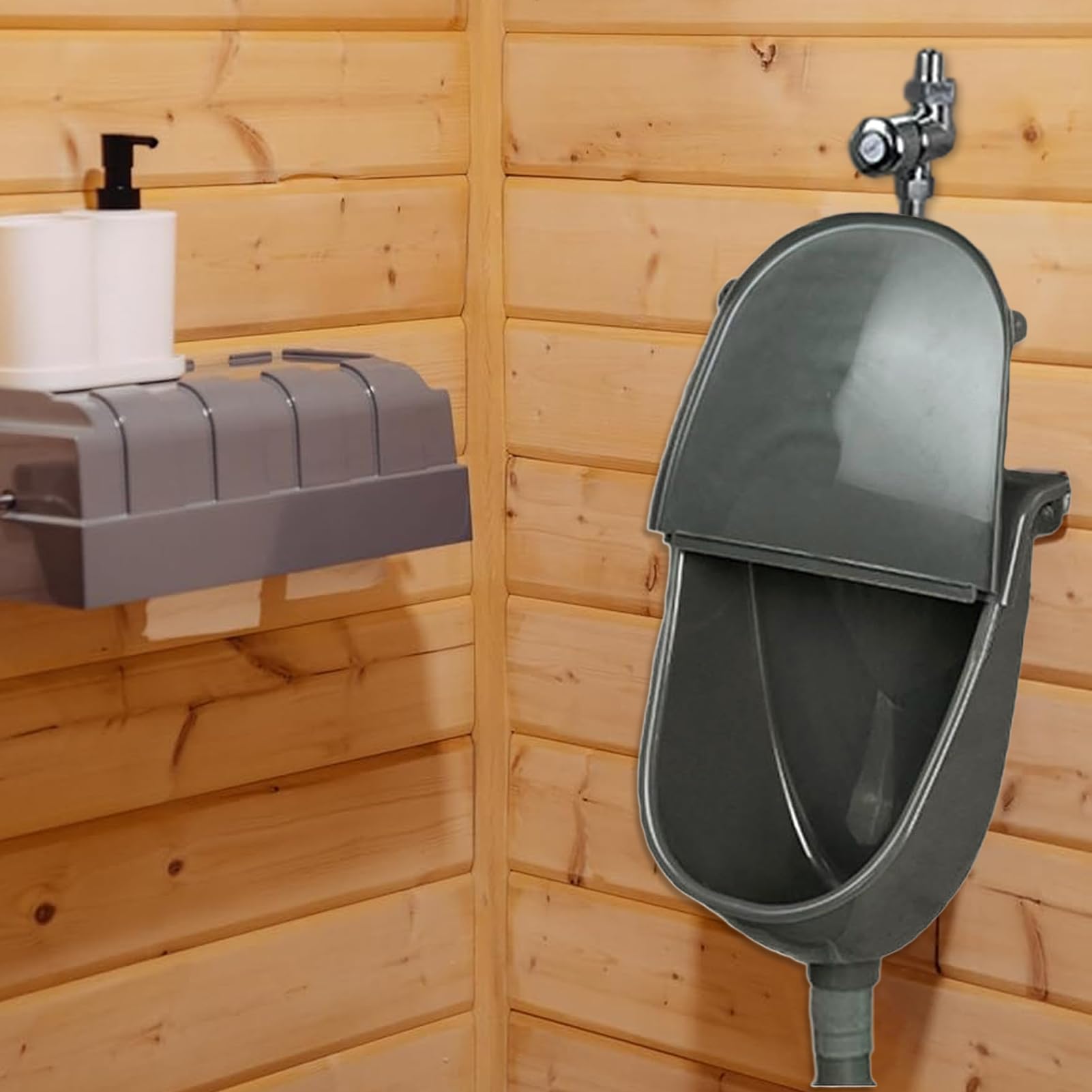Orinal Exterior - Reductor De | Inodoro Secador Con Tapa Para Camping Garaje Parque Jardín Astillero Refugio Gimnasio