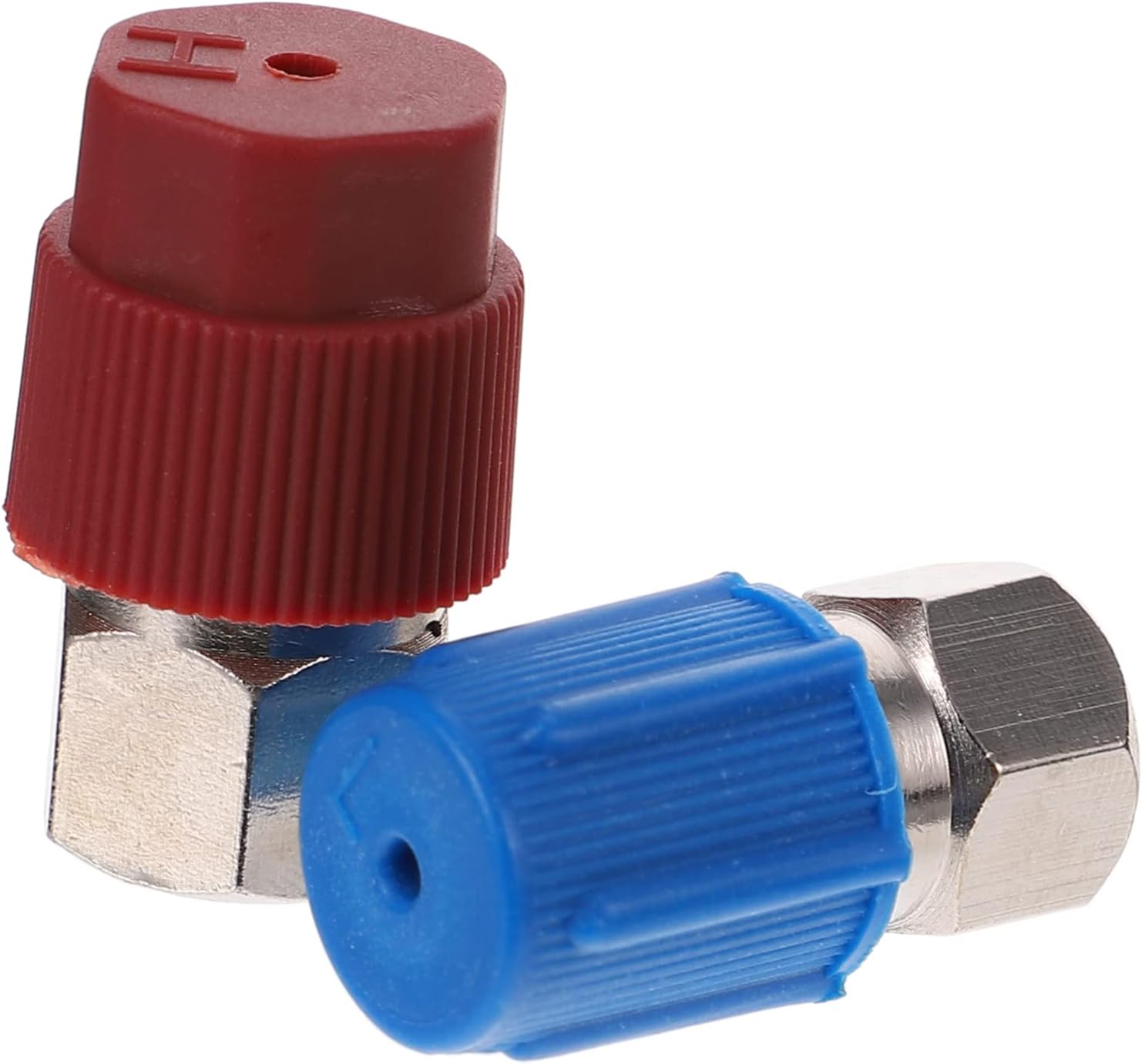 Unomor 4pcs Quick Coupler Adapter for Air Conditioning to Port Converters High Side Low Side Skid Design No Leakage Connection