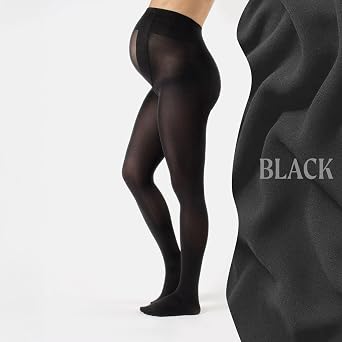 CALZITALY 2 Pairs Maternity Tights Over the Belly, 40 DEN Made In Italy