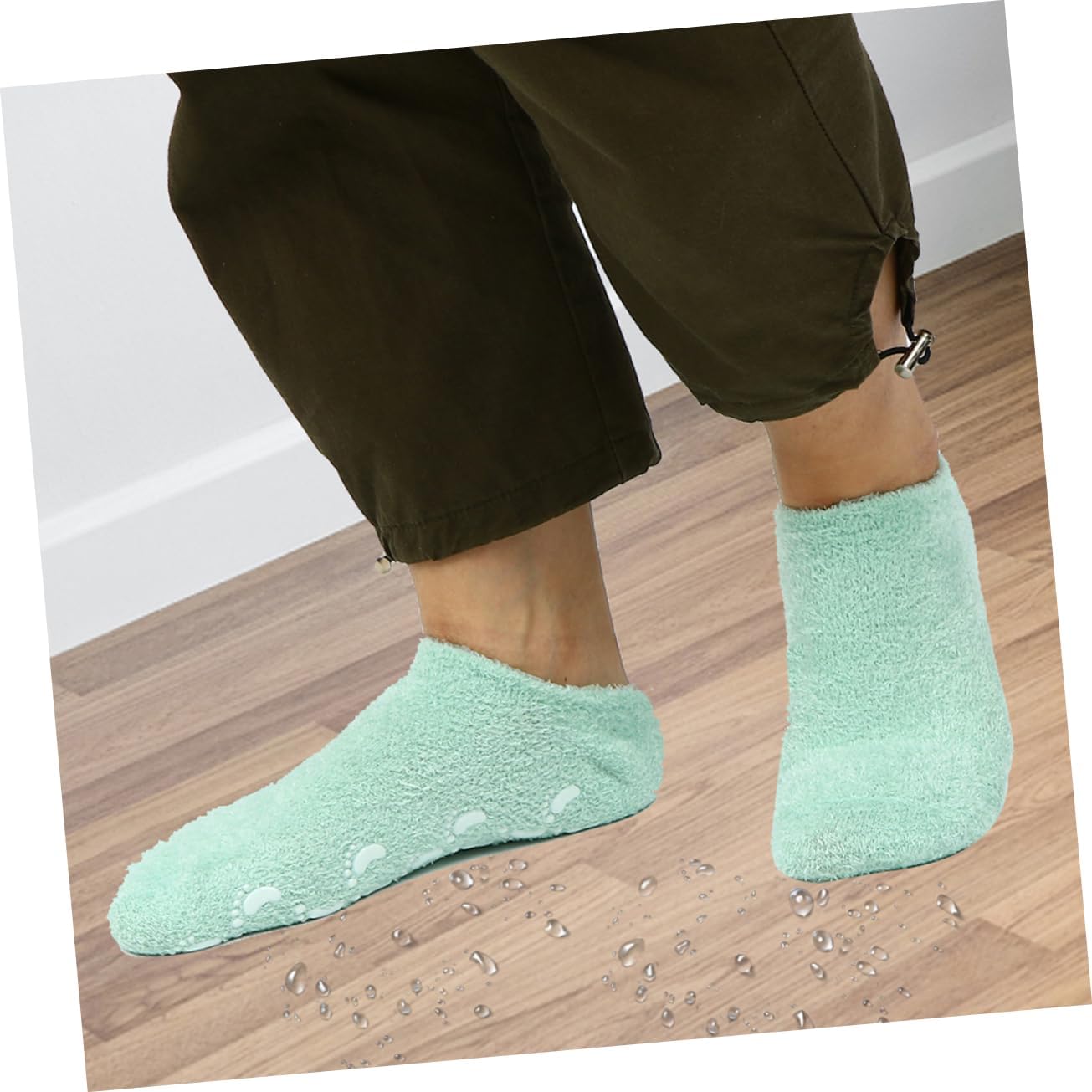 Ipetboom 2pairs Yarn Touch Screen Gloves Winter Warm Men Gloves Moisturizing Socks Comfortable for Dry Hands Treatment for Overnight Hydration and Outdoor Use