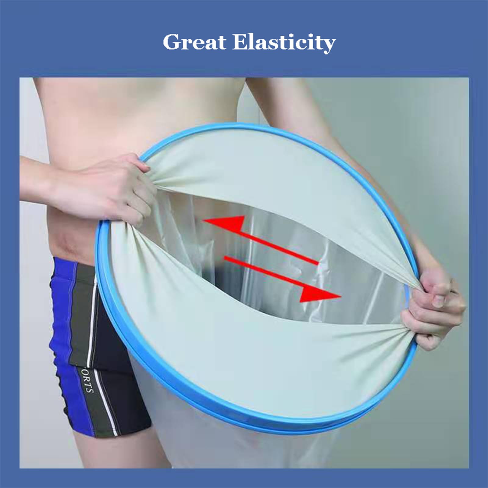 Zeetan Coperture Ingessate Riutilizzabili per Doccia, Copertura Impermeabile per Glutei A 360° per Guarnizione A Tenuta Stagna Protezione per Doccia in Ghisa per Addome Coscia Ferito,S