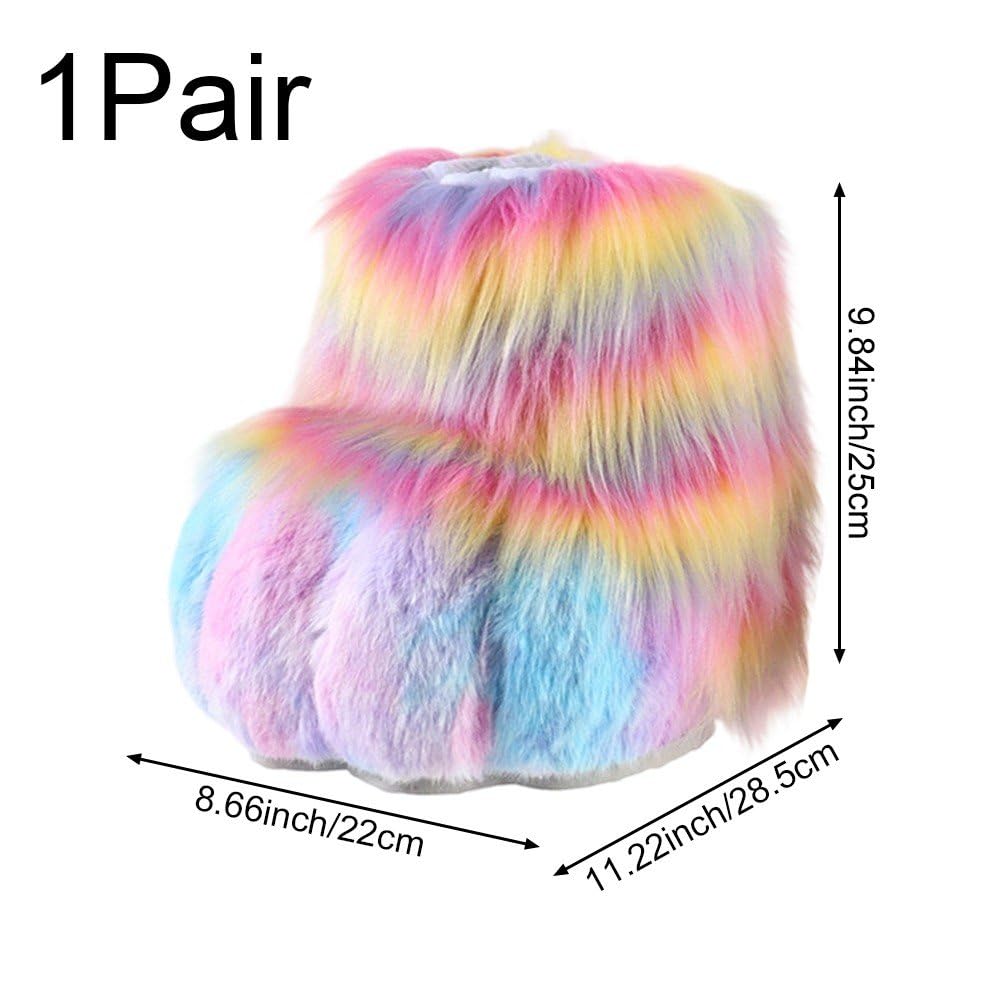 Fuzzy Animal kapcie futrzane na Halloween, Cosplay, akcesoria dla dorosłych i dzieci