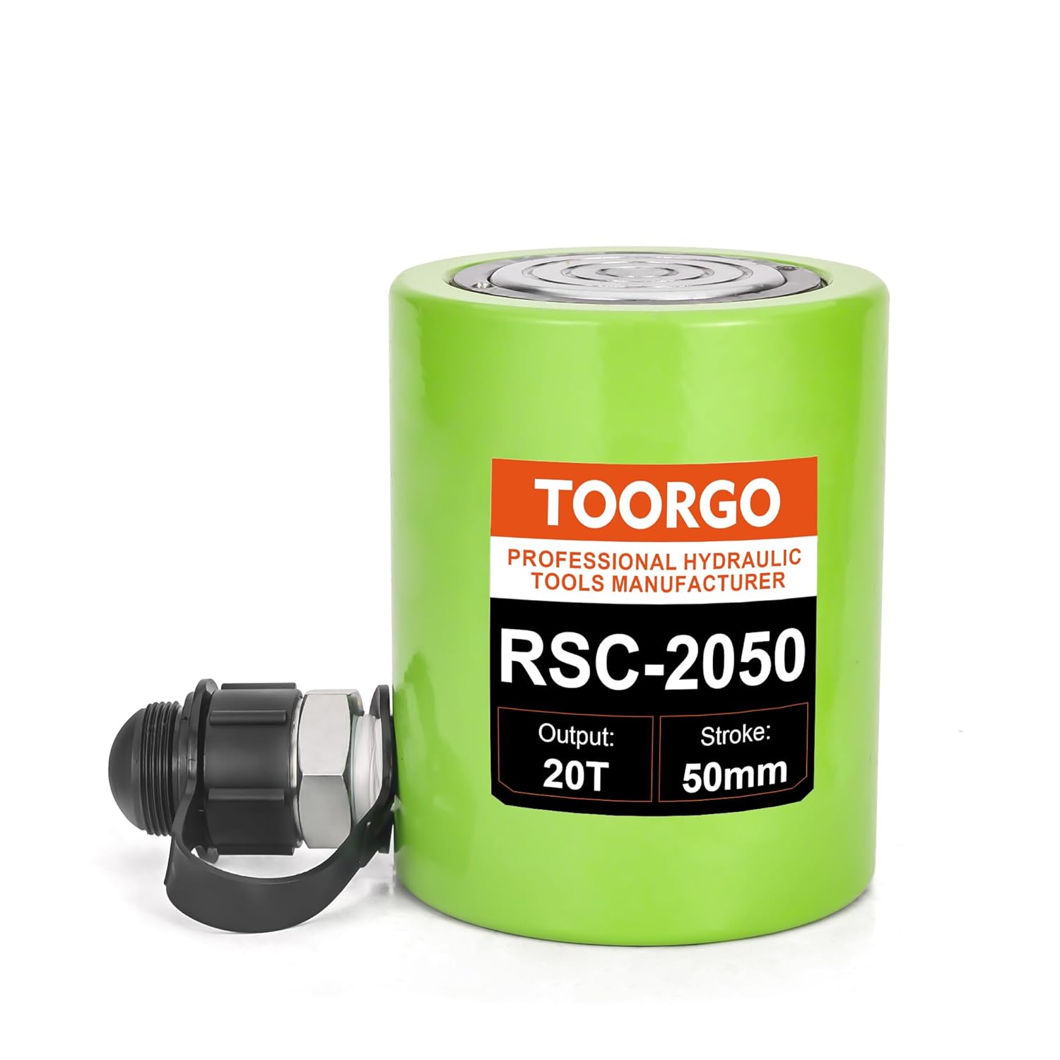 20 Ton Hydraulic Cylinder Jack,2” Stroke Hydraulic Ram Jack, Porta Power Automatic Retracting Jack, Green