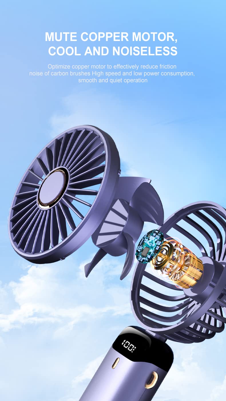 Ventilatore Nebulizzatore Con Clip E Display A LED, Mini Ventilatore Portatile Ricaricabile Ventilatore Portatile A 4 Velocita Ventilatore Portatile Usb Accessori Da Viaggio Per Ufficio Campeggio 88614816