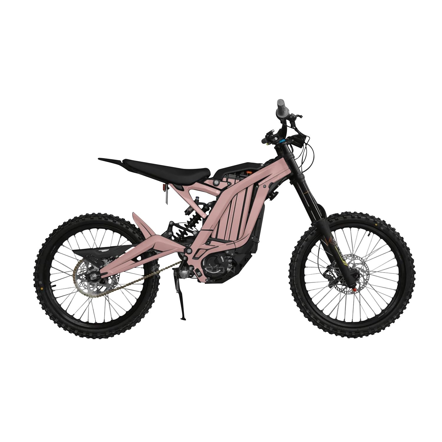 Surron Light Bee Graphics Kit Wrap - Solid Blush - Sur-Ron Skin - Premium 3M Vinyl Protective Wrap Decal Cover - Easy to Apply | Crafted in The USA by MightySkins