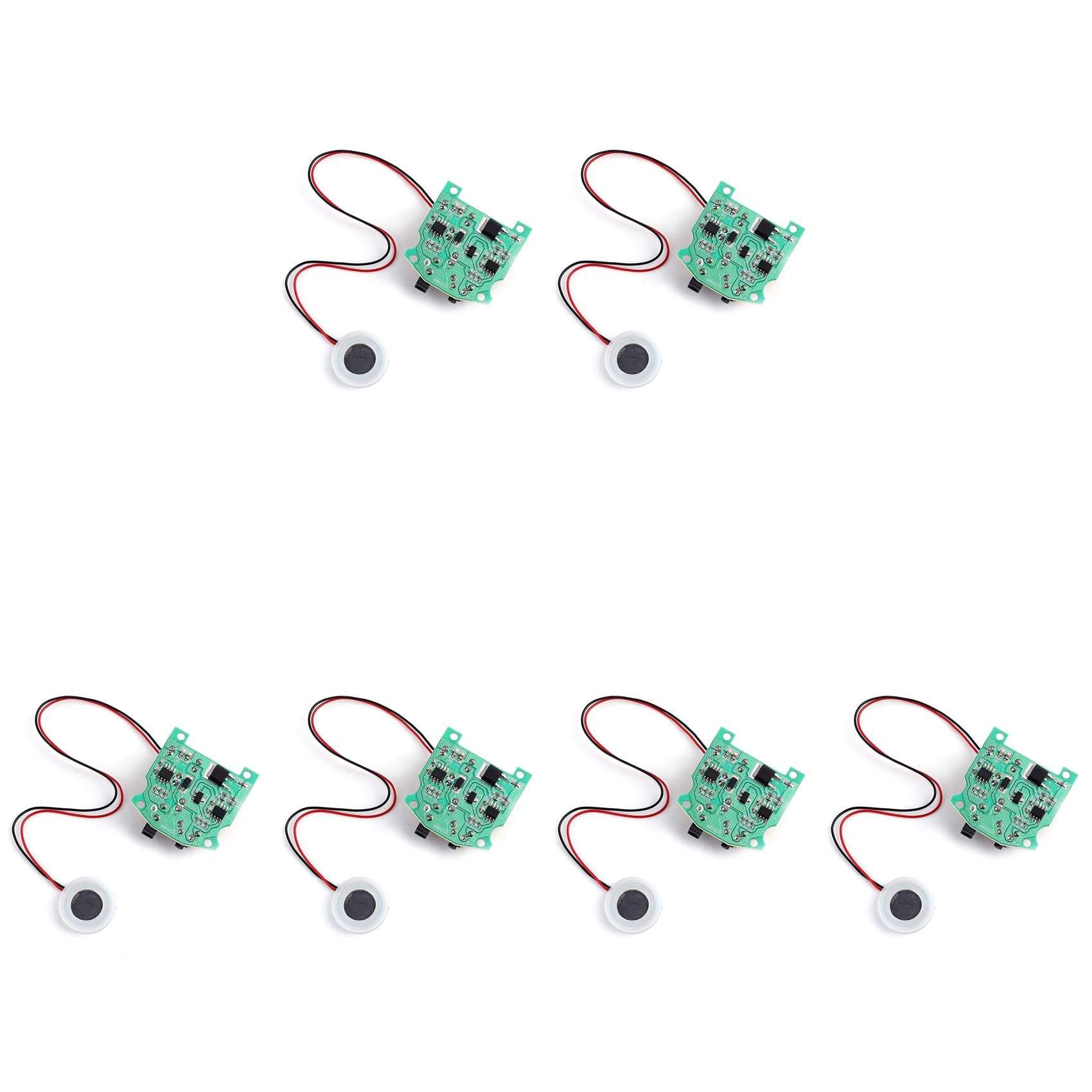 Hndhbfgrt 6 Pack Ultrasonic Atomization Maker 20mm 113KHz Mist Atomizer DIY Humidifier with PCB 3.7-12V