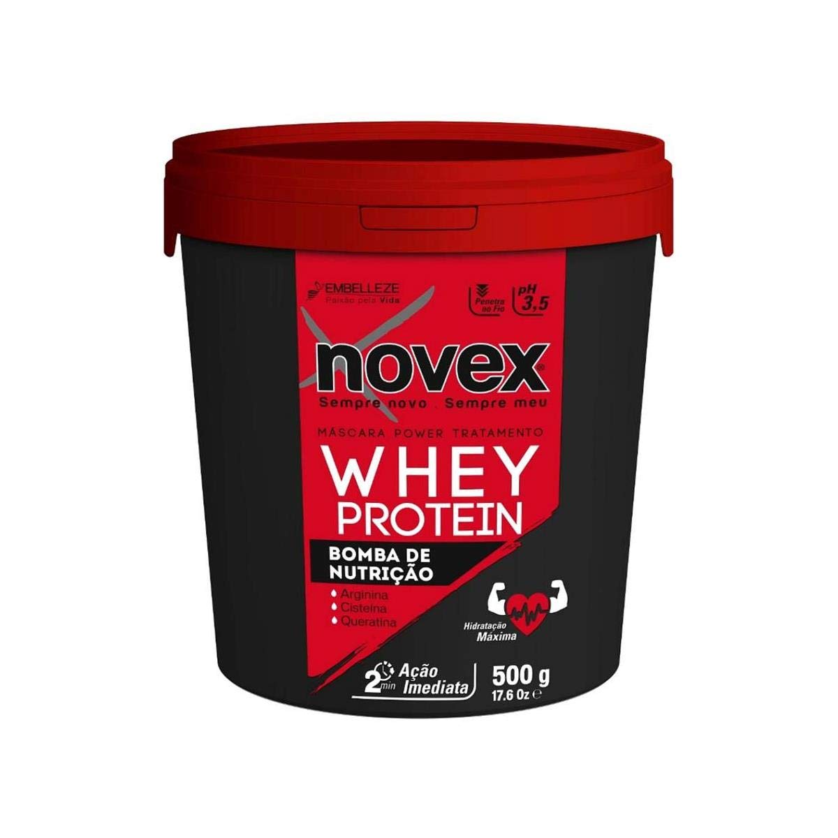 Novex Creme Tratamento Bomba Wheyprotein, Branco : Amazon.com.br