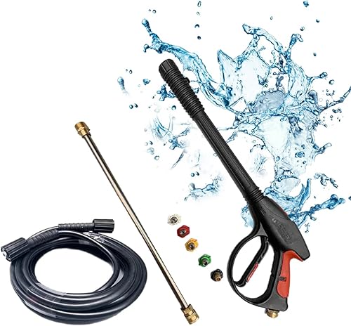 MECCTP Kit de repuesto para pistola de lavado a presión de 8 partes manguera de 30 pies pistola de alta presión pistola de pulverización eléctrica