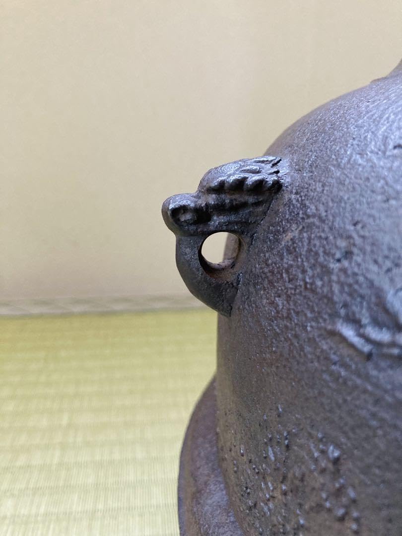 Amazon.co.jp: 三浦一孝 真形釜 和銑 茶道 茶釜 角谷一圭