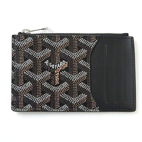 GOYARD ケース ブラック・ブラウン イエローファスナー GOYARD ゴヤール 長財布 ラウンドファスナー ジップ