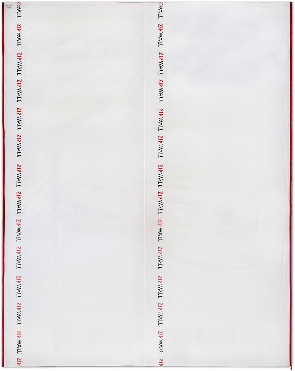 ZipWall ZTMP 12-ft ZipSheet Reusable Barrier Multipack, Include a Carry Bag and ZipSheets with a Combined Size of 25 ft. x 12 ft., White