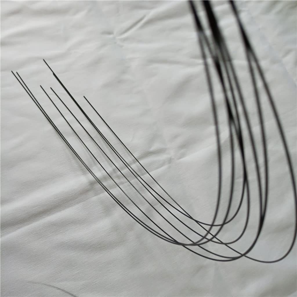 Premium-Fiberglasstäbe, 6 Stück schwarze Glasfaserstäbe, Länge 1000 mm, Glasfaserstäbe, elastische Fiberglas-Isolierstäbe (Größe: 6 Stück, 1 x 1000 mm)(0.8x1000mm)
