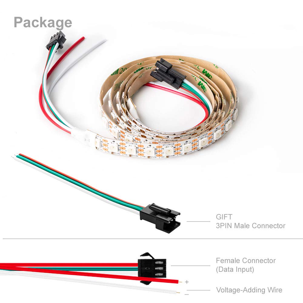 10 Stück WS2812B LED RGB SMD 5050 mit WS2811 Controller
